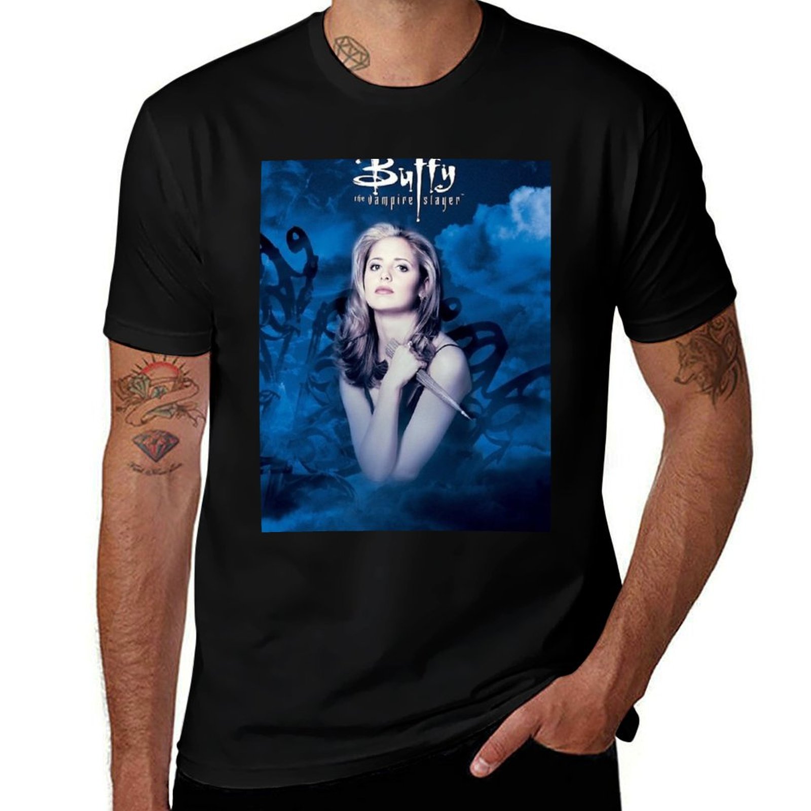 Anime Merchandise T Shirt - Buffy Merchandise T-Shirt anime tshirt t