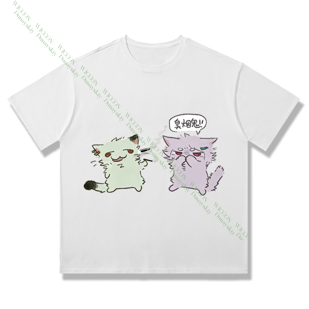 Chainsmoker Cat Yaniko Satou C - Anime Merchandise T Shirt recension och pris