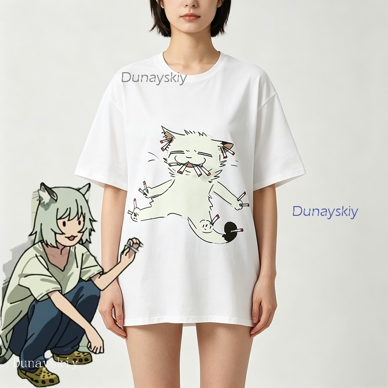 YesOk Chainsmoker Cat Yaniko S - Anime Merchandise T Shirt recension och pris