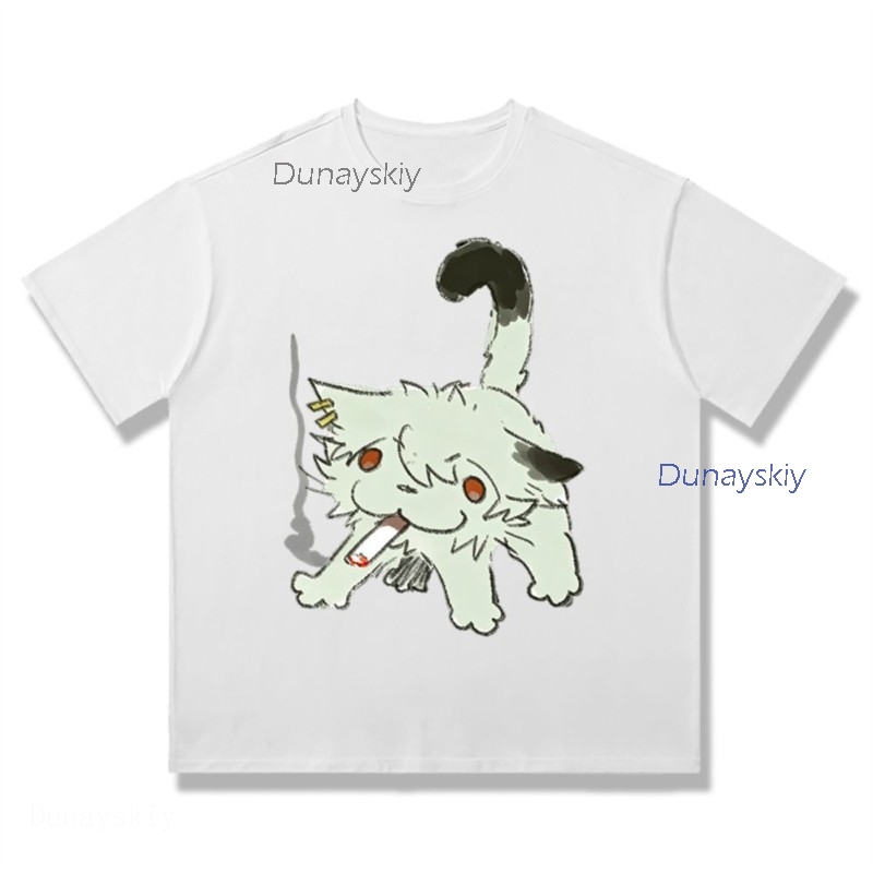 YesOk Chainsmoker Cat Yaniko S - Anime Merchandise T Shirt recension och pris